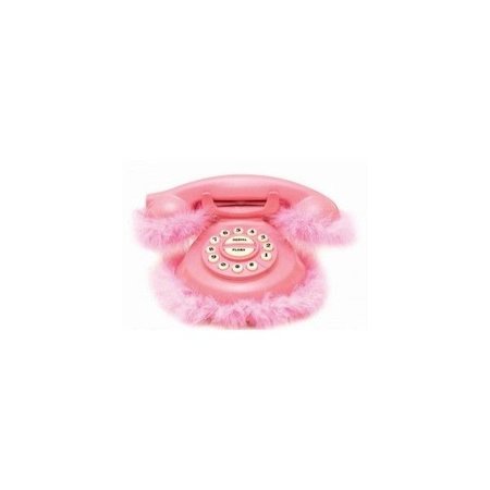 pink fur telephone