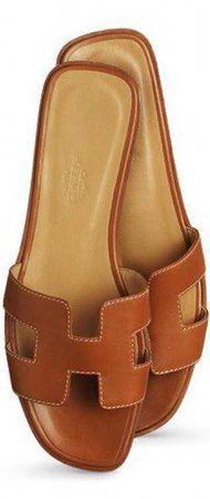 Hermes oran sandal brown