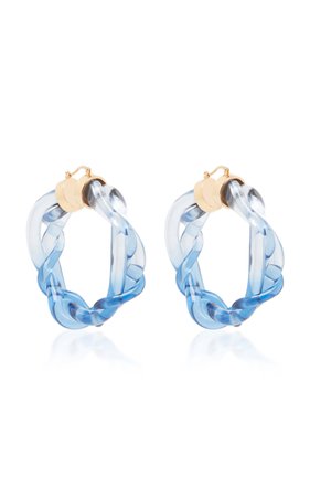 Ocean Lucite Hoop Earrings by Marni | Moda Operandi