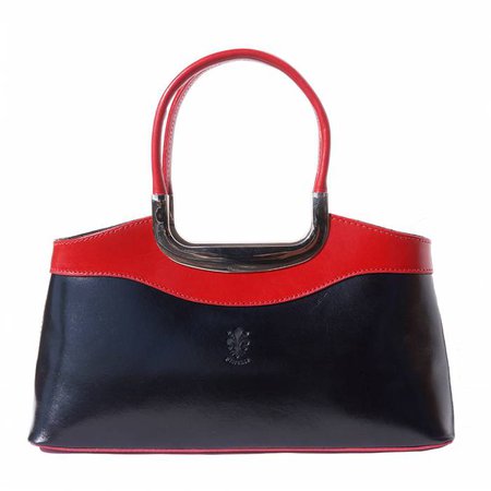 Eleganza Handbag with double handle made of genuine calf leather - 200 - Leather bags