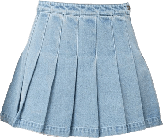 Pleated Jean skirt