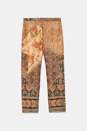 PRINTED PANTS WITH POCKETS - View all-PANTS-WOMAN | ZARA United States