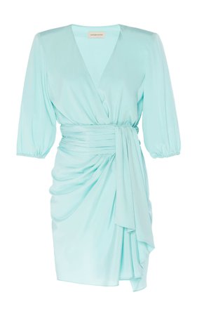 Puffed Sleeve Silk-Blend Dress by Alexandre Vauthier | Moda Operandi