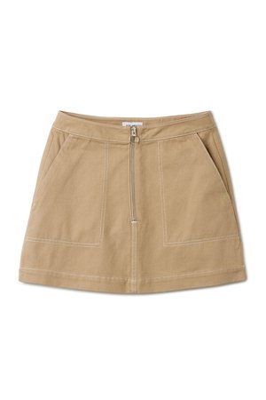 Piet Mini Skirt - Dark Sand - Skirts - Weekday GB