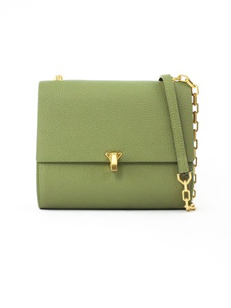 the VOLON Gabi Olive Green Shoulder Bag