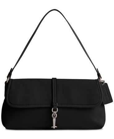 COACH Hamptons Small Leather Shoulder Bag - Macy's