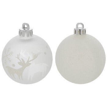 Frosted Reindeer Ball Ornaments | Hobby Lobby | 205032594