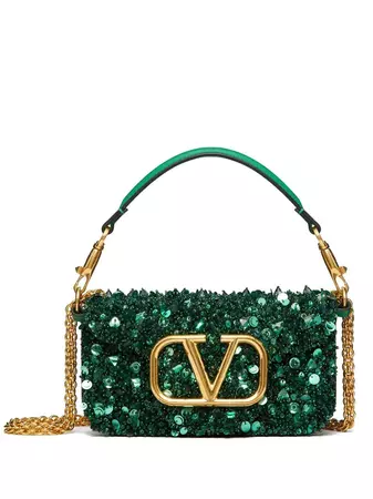 Valentino Garavani Small Locò Embellished Shoulder Bag - Farfetch