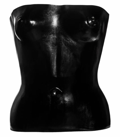 Yves Saint Laurent by Tom Ford | leather torso corset runway piece | Spring 2001 Ready-to-Wear