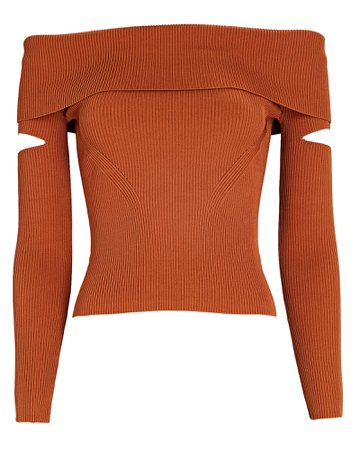 Jonathan Simkhai Zayla Off-The-Shoulder Sweater | INTERMIX®