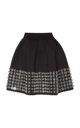 Box Pleated Embellished Skirt | Moda Operandi