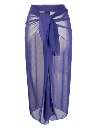 Fisico tie-fastened semi-sheer sarong £116