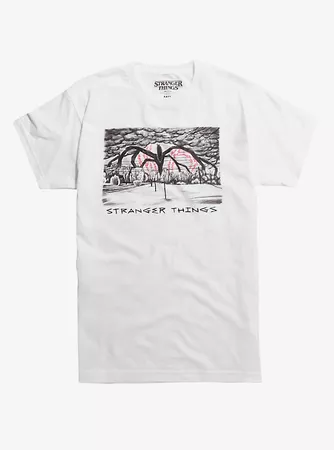 Stranger Things Shadow Monster Sketch T-Shirt