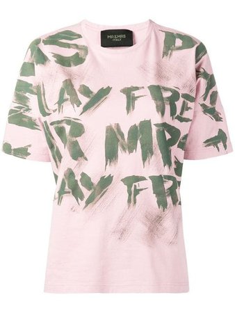 Mr & Mrs Italy graffiti print T-shirt £170 - Shop SS19 Online - Fast Delivery, Free Returns