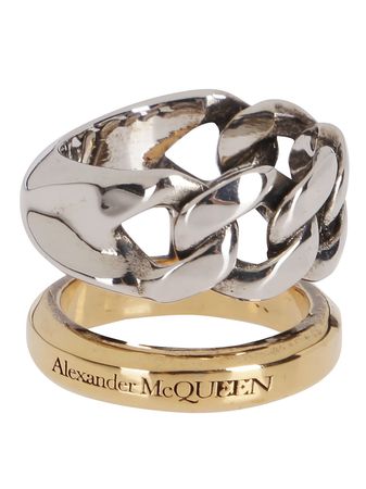 Silver And Gold-tone Brass Ring