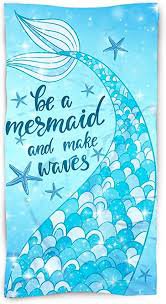 mermaid blue towel beach - Google Search