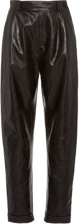 Hiraeth Faux-Leather High-Rise Pants Size: 2