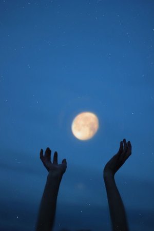 holding the moon