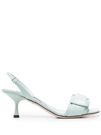 Sergio Rossi buckle-detail Leather Sandals - Farfetch