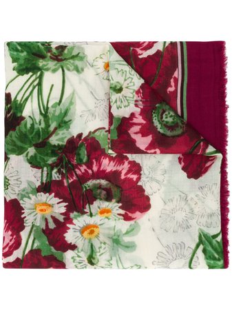 Gucci, floral print scarf
