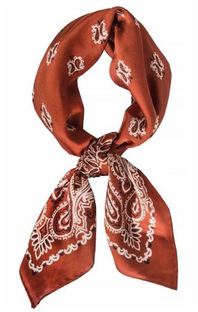 orange scarf
