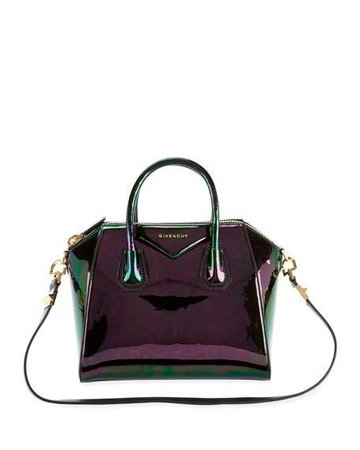Givenchy Antigona Small Holographic Satchel Bag | Neiman Marcus