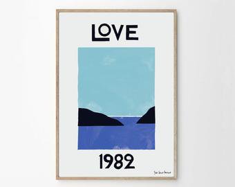 1988 YSL Love Poster Modern Remake Love 1988 ysl Love | Etsy