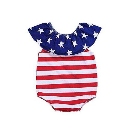 Amazon.com: Caibiet Independence Day Baby Girl Boy Clothes 4th July Infant Baby Romper 4th of July Newborn Baby Bodysuit Jumpsuit: Clothing