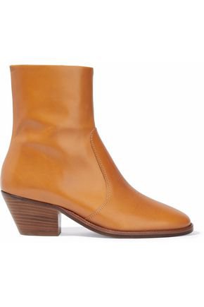 Burnished-leather ankle boots | ISABEL MARANT ÉTOILE | Sale up to 70% off | THE OUTNET