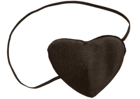 black heart shaped eyepatch