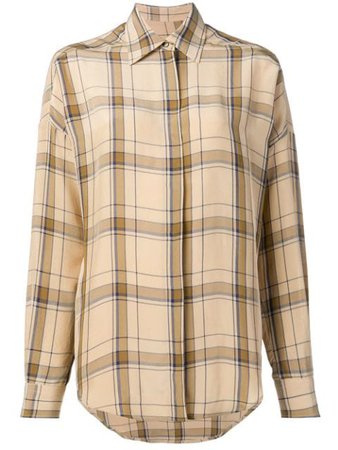 Shop Alberto Biani classic plaid shirt with Express Delivery - Farfetch