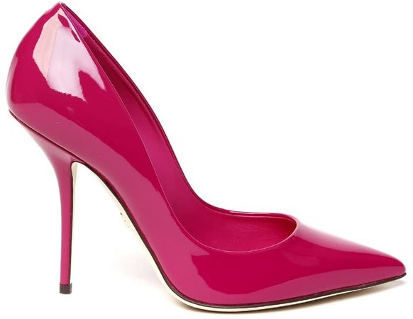 105mm Pink Patent Leather Pumps