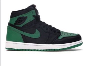 Nike ones green and black