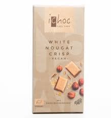 ichoc white nougat crisp vegan chocolate