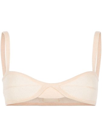 Shop KHAITE Eda knitted cashmere bralette with Express Delivery - FARFETCH