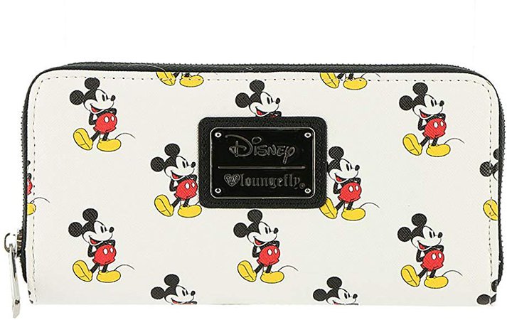Loungefly Mickey Mouse All Over Print Wallet Standard at Amazon Women’s Clothing store: