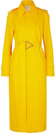 Pu Trench Coat - Yellow