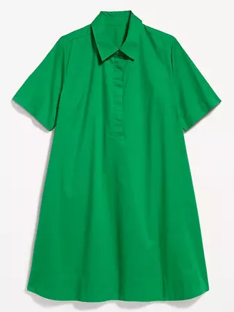 Short-Sleeve Mini Shirt Dress for Women | Old Navy
