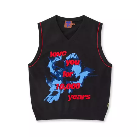 Heaven by Marc Jacobs Women's Wong Kar Wai 10,000 Years Knit Vest (Black) | Dover Street Market E-Shop – DSML E-SHOP