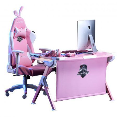 Authorized Brands Gaming Accessories on BZfuture - Autofull pink gaming chair and computer desk pack