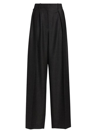 Shop The Row Marcelina Virgin Wool Pants up to 70% Off | Saks Fifth Avenue