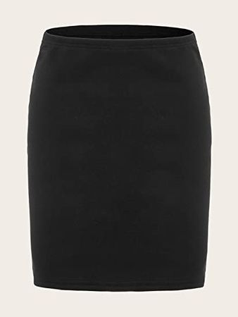 Amazon.com: Verdusa Women's Basic High Waisted Pencil Bodycon Short Skirt : Clothing, Shoes & Jewelry