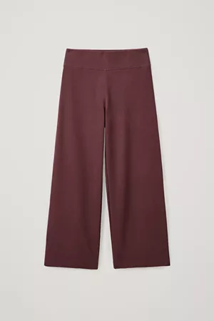 STRAIGHT COTTON TROUSERS - red - Trousers - COS WW