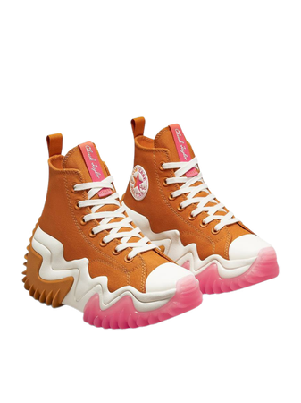 Converse Run Star Motion Hi sneakers in orange & pink | ASOS