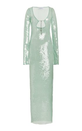 Solaria Sequined Maxi Dress By 16arlington | Moda Operandi