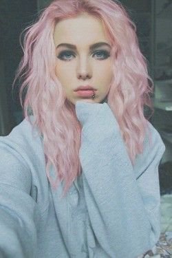 pretty teen girl pink hair - Google Search