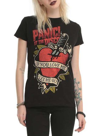 Panic! At The Disco Tattoo Heart Girls T-Shirt
