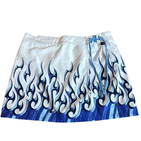 Blue Flame Mini Skirt