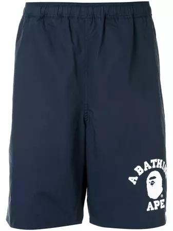 A BATHING APE® logo-print Track Shorts - Farfetch