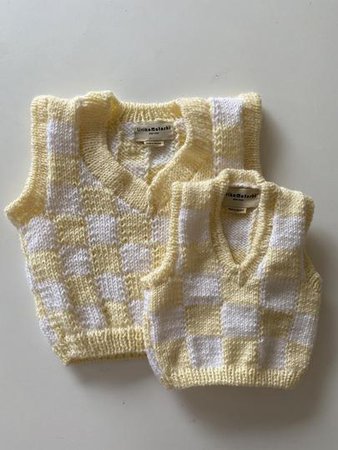 Checkered Knit Vest For Pets – Lirika Matoshi